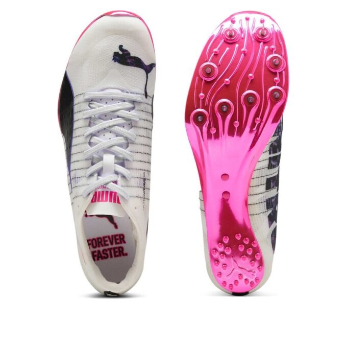 evoSPEED Sprint Nitro Elite 2 Digitokyo Spikes ”Vit Svart Charm Rosa”