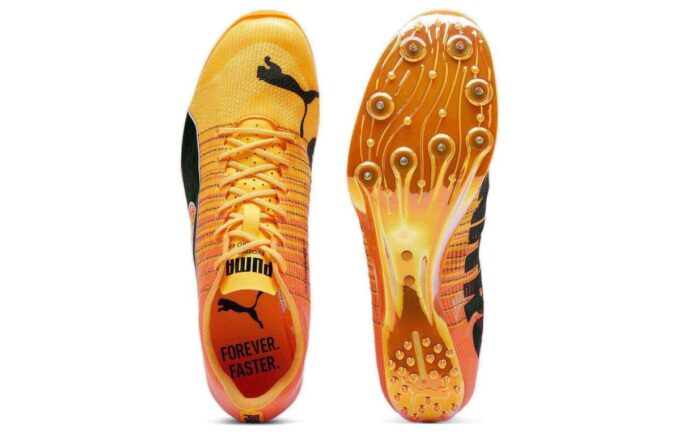 evoSPEED Tokyo Nitro Halkfria Låga Löparskor ”Orange Svart”