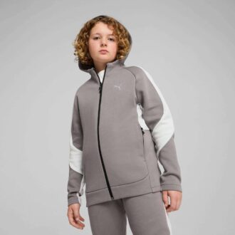 EVOSTRIPE Big Kids huvtröja med dragkedja