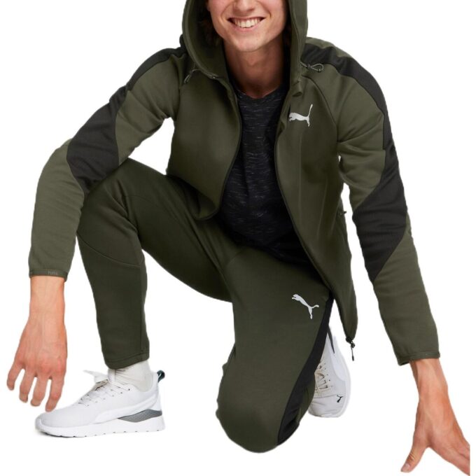 Evostripe Full Zip Hoodie ”Grön”
