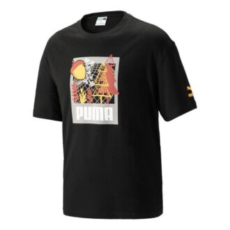 FF Kortärmad T-shirt Med Grafisk Design ”Svart”