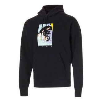 Fierce Cat Graphic Hoodie ”Svart”