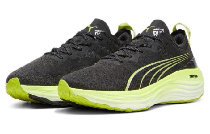 ForeverRun NITRO Löparskor ”Svart Solgrön”