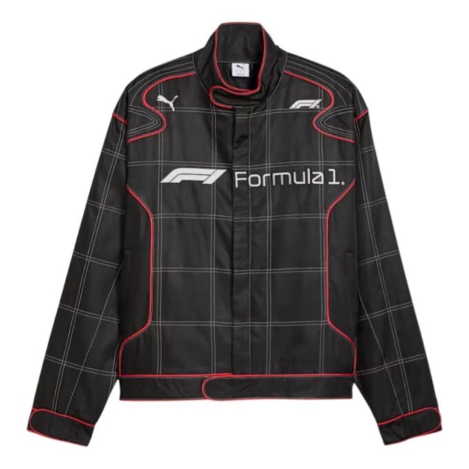 Formel 1 75 år Motorsport Racingjacka Relaxed Fit ”Svart”