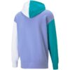 Färgblocks-Fandom-logotyp-hoodie ”Lila”