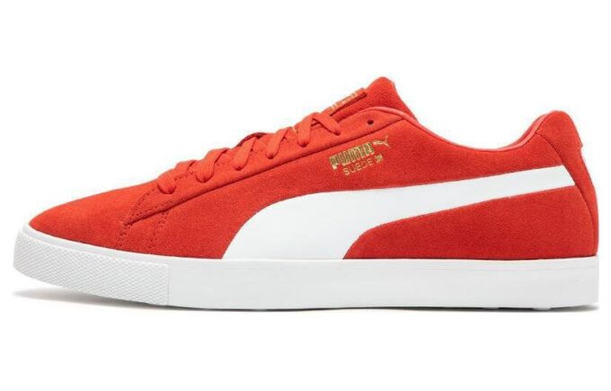 Fusion Suede For All Time LE Golfskor ”Röd Vit”