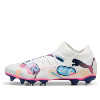 Future 7 Match Volume UP FG/AG ”Vit Lysande Blå Rosa”