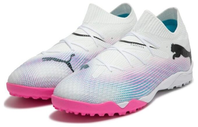 Future 7 Pro Cage Shoes ”Vit Rosa Lila”