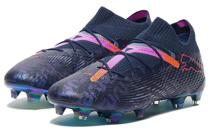 Future 7 Ultimate FG/AG Fotbollsskor ”Marinblå Rosa Röd”