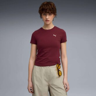 Garderobens nödvändigheter Dam smal t-shirt