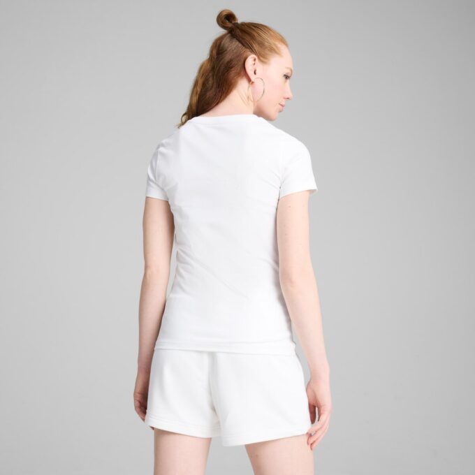 Garderobens nödvändigheter Dam smal t-shirt