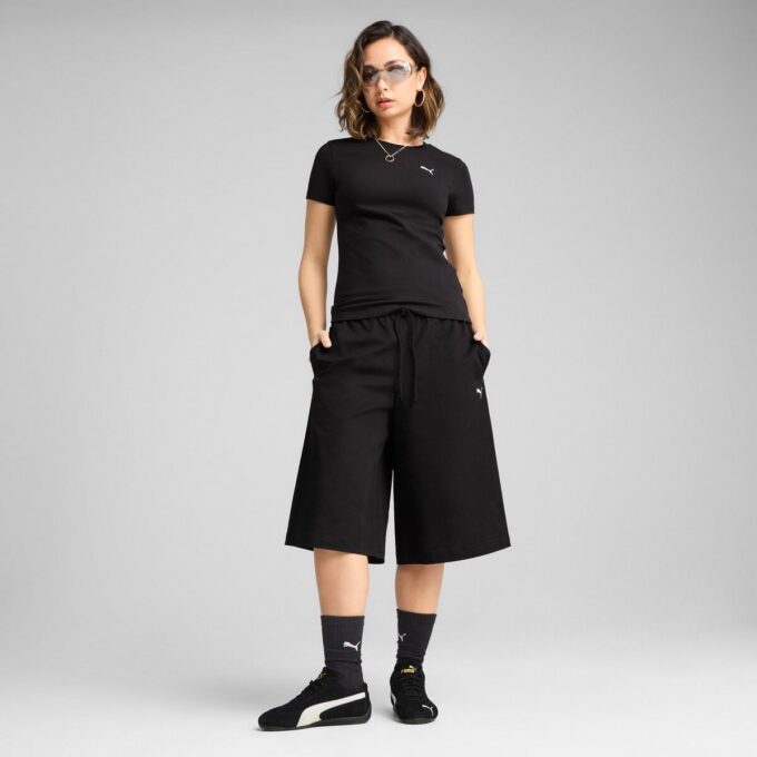 Garderobens nödvändigheter Dam smal t-shirt