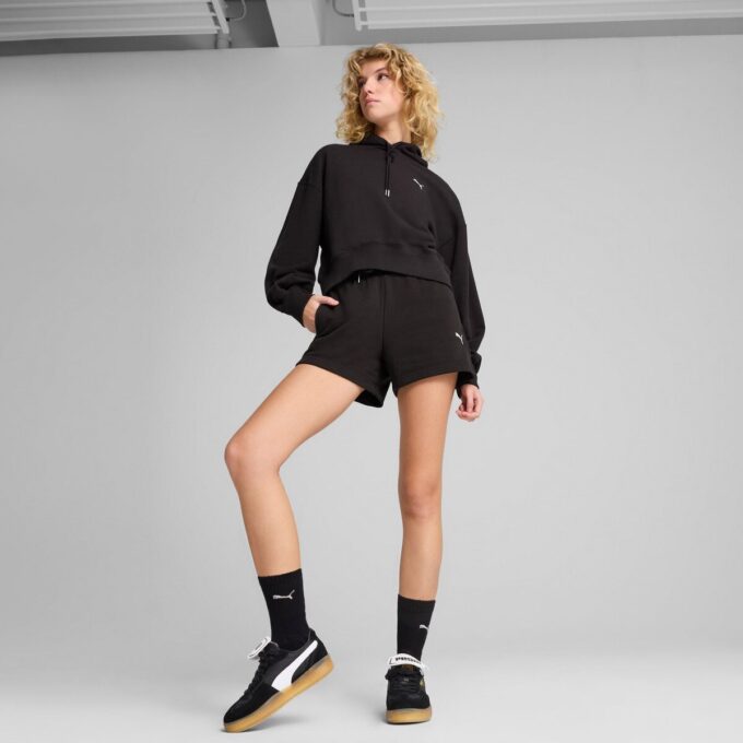Garderobsessentials Dam Avslappnad Cropped Hoodie Garderobsessentials Dam Avslappnad Cropped Hoodie