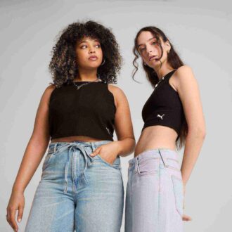 Garderobsnödvändigheter Dam Ribbad Crop Top Garderobsnödvändigheter Dam Ribbad Crop Top