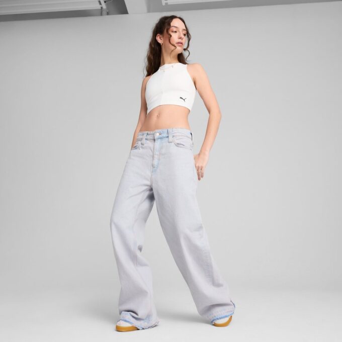 Garderobsnödvändigheter Dam Ribbad Crop Top