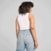 Garderobsnödvändigheter Dam Ribbad Crop Top