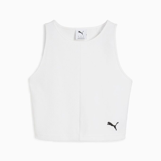 Garderobsnödvändigheter Dam Ribbad Crop Top