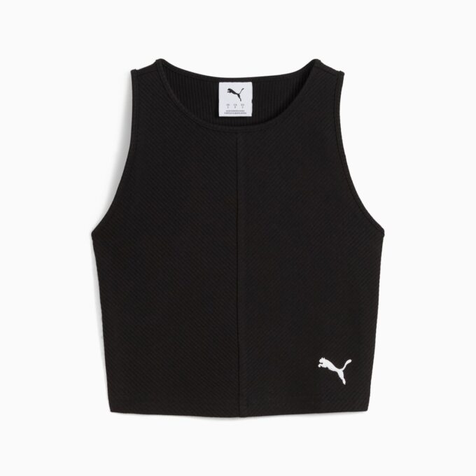 Garderobsnödvändigheter Dam Ribbad Crop Top