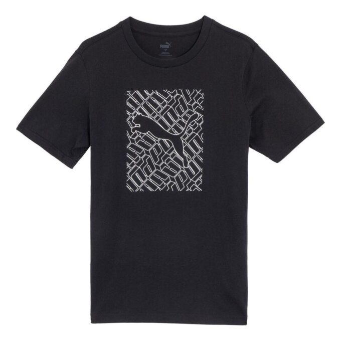 Grafik Katt T-shirt ”Svart”