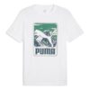 Grafisk bergs-T-shirt ”Vit”