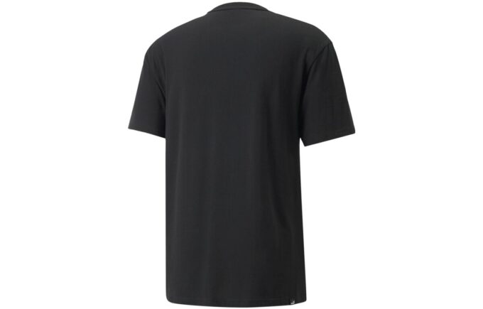 Grafisk gummitryckt t-shirt ”Svart”