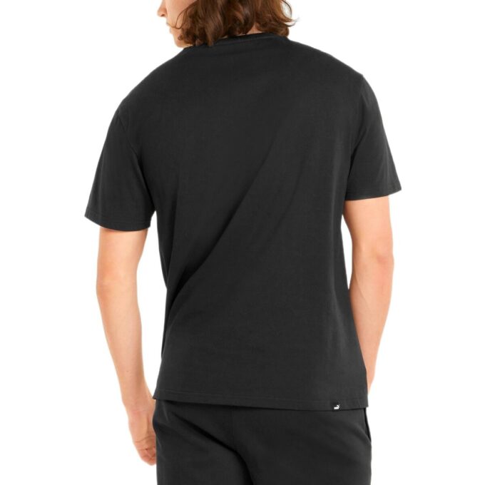 Grafisk gummitryckt t-shirt ”Svart”