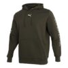 Grafisk Hoodie ”Olivgrön Vit”