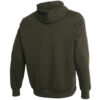 Grafisk Hoodie ”Olivgrön Vit”