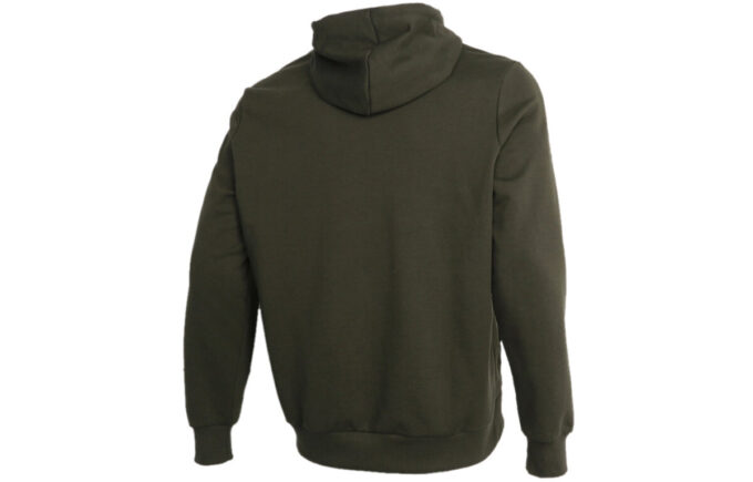 Grafisk Hoodie ”Olivgrön Vit”