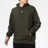 Grafisk Hoodie ”Olivgrön Vit”