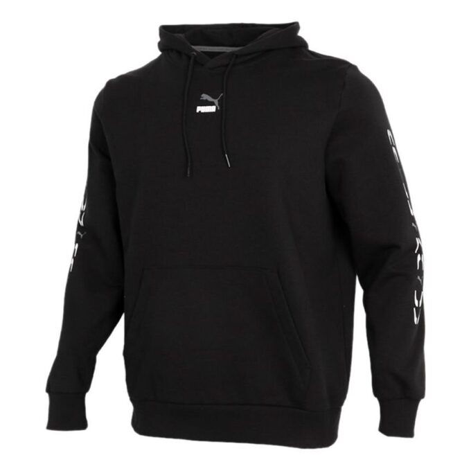 Grafisk Hoodie ”Svart Vit”