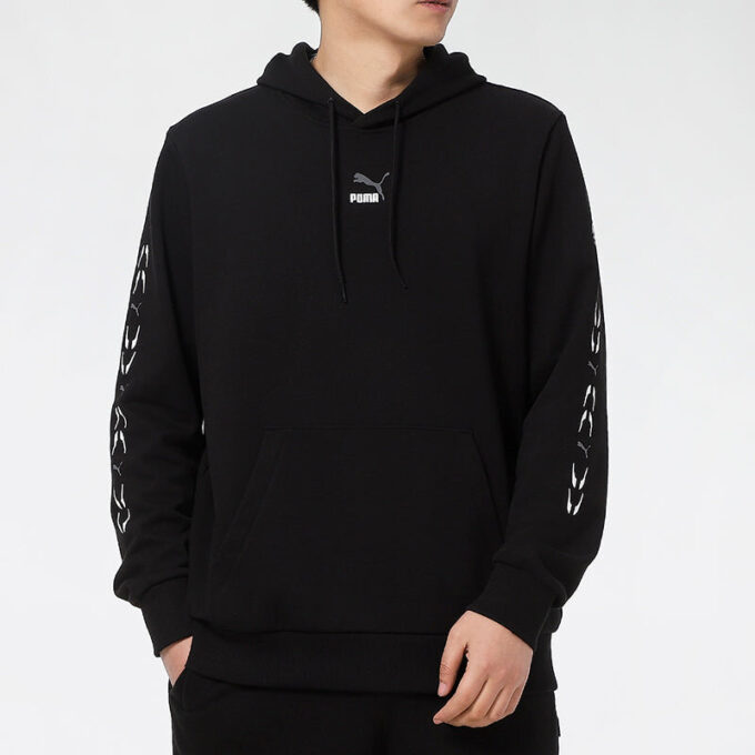 Grafisk Hoodie ”Svart Vit”