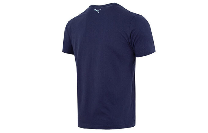 Grafisk Regular T-shirt ”Marinblå”