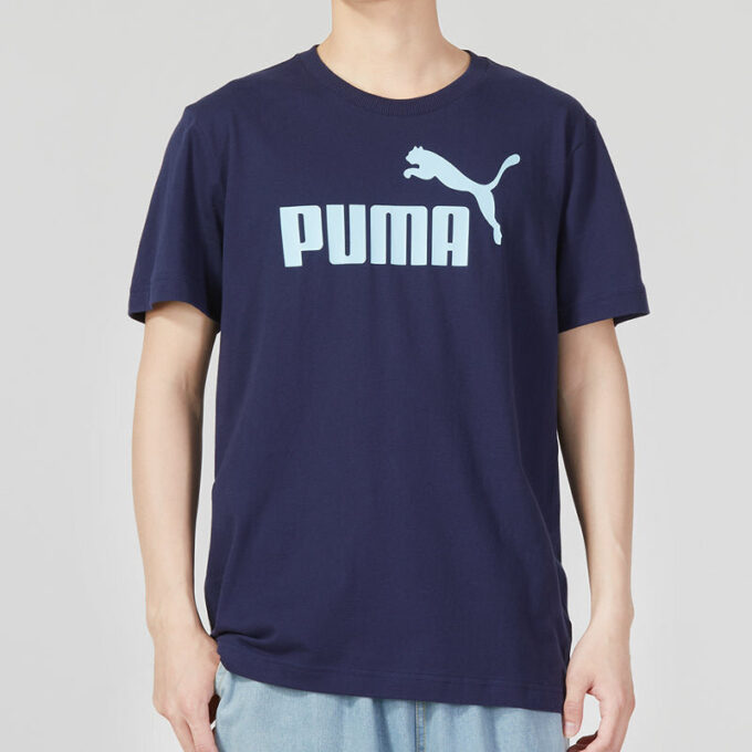 Grafisk Regular T-shirt ”Marinblå”
