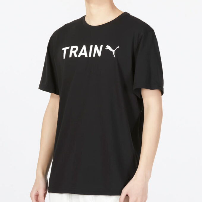 Grafisk Tåg-T-shirt ”Svart”