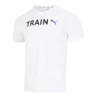 Grafisk Tåg-T-shirt ”Vit”