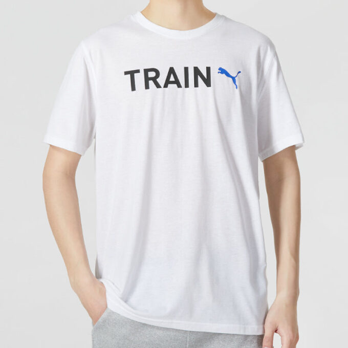 Grafisk Tåg-T-shirt ”Vit”