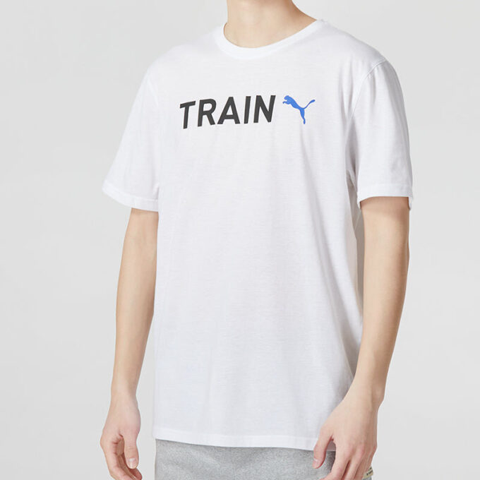 Grafisk Tåg-T-shirt ”Vit”