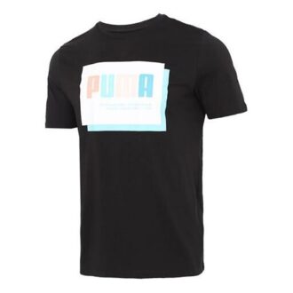 Grafiskt tryckt t-shirt med normal passform ”Svart”