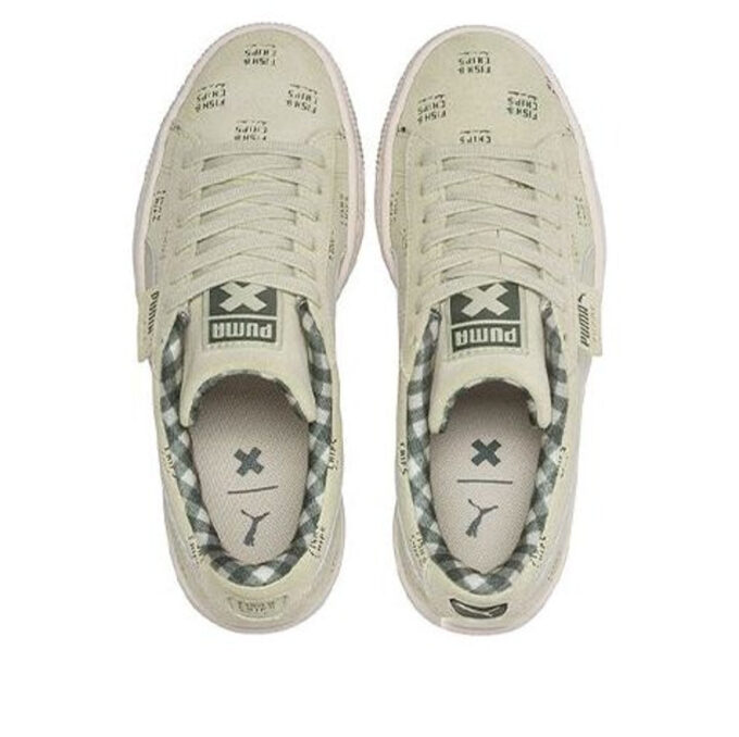 (GS) Suede Ldn x Tc ”Olivgrön Vit”