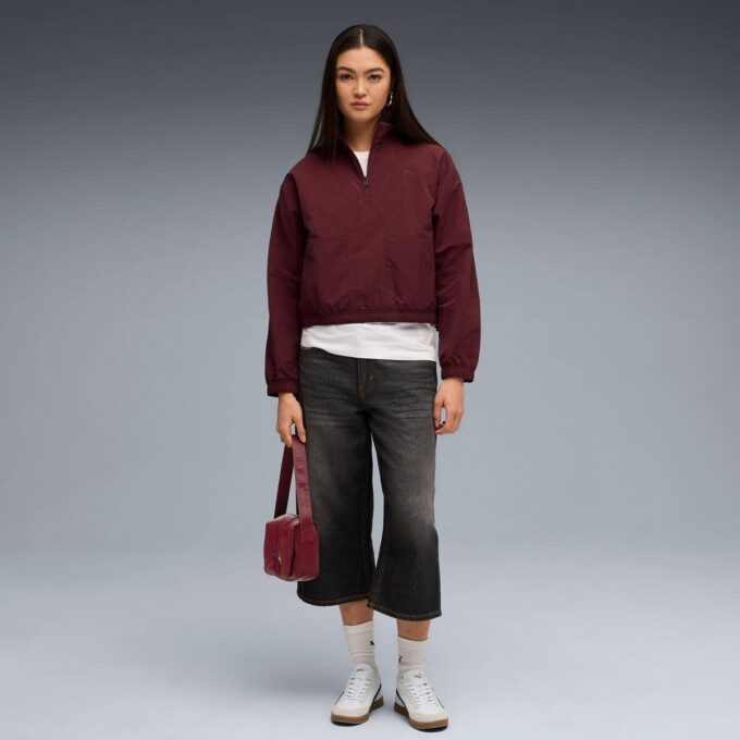 Hennes Damtröja med Half-Zip-dragkedja Hennes Damtröja med Half-Zip-dragkedja