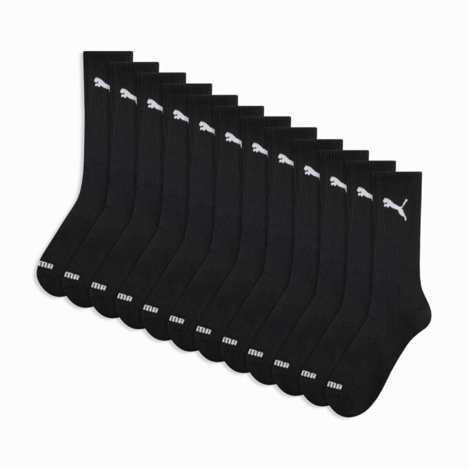 Herr Half Terry Crew-strumpor (6 par)
