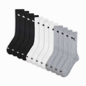Herr Half Terry Crew-strumpor (6 par)