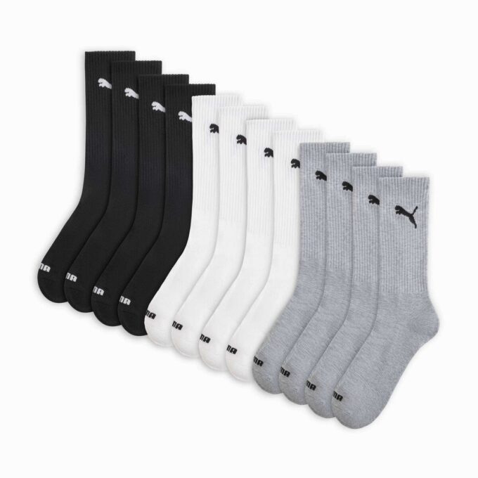 Herr Half Terry Crew-strumpor (6 par)