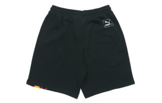Herr PUMA Casual Andningsbara Stickade Shorts Svarta