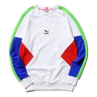 Herr PUMA TFS Crew Rund Halsad Tröja Vit