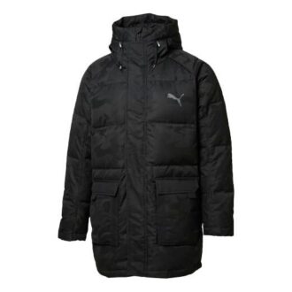 Hoodie Dunjacka Enfärgad Jacka ”Svart”