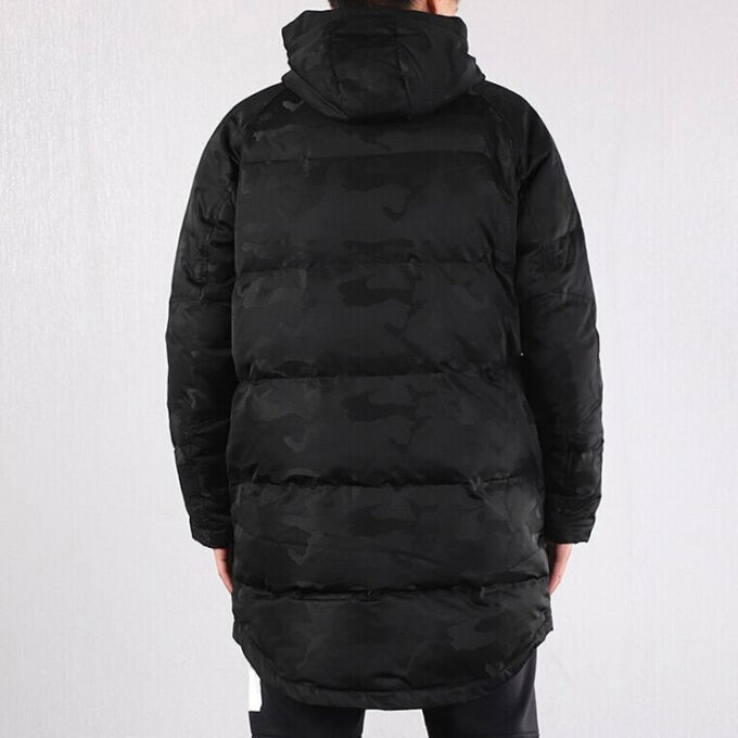 Hoodie Dunjacka Enfärgad Jacka ”Svart”