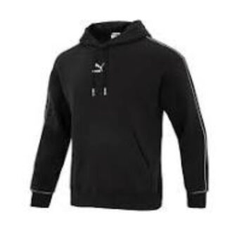 Hoodie med logotyptryck ”Svartvit”