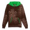 Hoops x LAFrance Hoodie ”Brun Grön”